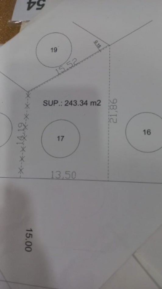 Barrio Dos de Abril /Terreno en Venta